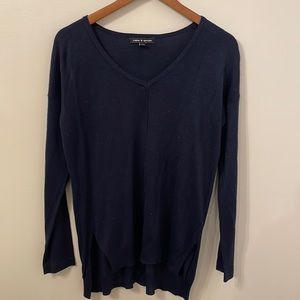 Cable & Gauge V Neck Sweater